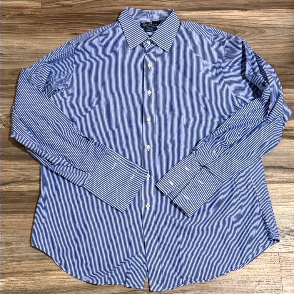 Polo Ralph Lauren CURHAM Classic Fit Button Down L/S Shirt Men’s Sz. 17.5/35